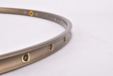 NOS dark anodized Campagnolo Victory Crono tubular single rim in 28" with 36 holes from the 1980s