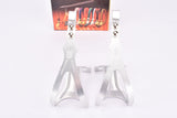 NOS/NIB Georges Sorel silver super light Pedal Toe Clip Set in size Medium