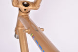 Champagne (Gold ish) Gazelle Champion Mondial AB-Frame frame set in 52.5 cm (c-t) / 51 cm (c-c) with Reynolds 531c tubing and Campagnolo drop outs from 1983