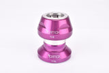 NOS purple pink ish anodized Primax Misura tripple sealed 1 1/8" threaded needle bearing Headset