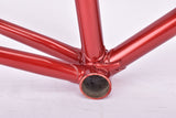 Red Cobus Jan van de Klundert (JK) vintage steel cyclocross bike frame set in 57 cm (c-t) / 55 cm (c-c) with Reynolds 531 tubing and Campagnolo dropouts