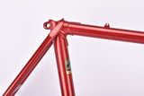 Red Cobus Jan van de Klundert (JK) vintage steel cyclocross bike frame set in 57 cm (c-t) / 55 cm (c-c) with Reynolds 531 tubing and Campagnolo dropouts
