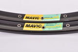 NOS Mavic Module 4 NE Touring Clincher Rim Set in 28"/622x19mm (700C) with 36 holes in dark anodized