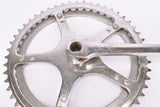 Vintage cottered chromed steel crankarm right drive side with 52/47 teeth in 170 mm