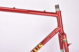 Red Cobus Jan van de Klundert (JK) vintage steel cyclocross bike frame set in 57 cm (c-t) / 55 cm (c-c) with Reynolds 531 tubing and Campagnolo dropouts