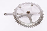 Vintage cottered chromed steel crankarm right drive side with 52/47 teeth in 170 mm