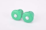 NOS Green adjustable screw on / screw tight expandable handlebar end plugs from the 1970s