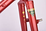 Red Cobus Jan van de Klundert (JK) vintage steel cyclocross bike frame set in 57 cm (c-t) / 55 cm (c-c) with Reynolds 531 tubing and Campagnolo dropouts