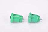 NOS Green adjustable screw on / screw tight expandable handlebar end plugs from the 1970s