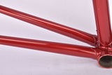 Red Cobus Jan van de Klundert (JK) vintage steel cyclocross bike frame set in 57 cm (c-t) / 55 cm (c-c) with Reynolds 531 tubing and Campagnolo dropouts