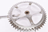 Vintage cottered chromed steel crankarm right drive side with 52/47 teeth in 170 mm
