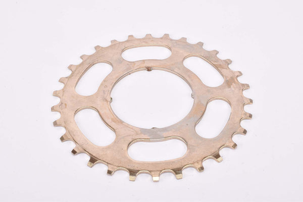 NOS Suntour Pro Compe #5 5-speed and 6-speed Cog, golden steel Freewheel Sprocket with 30 teeth from the 1970s - 1980s