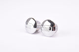 NOS silver chromed 3ttt handlebar end plugs