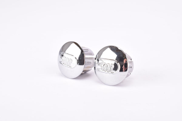 NOS silver chromed 3ttt handlebar end plugs