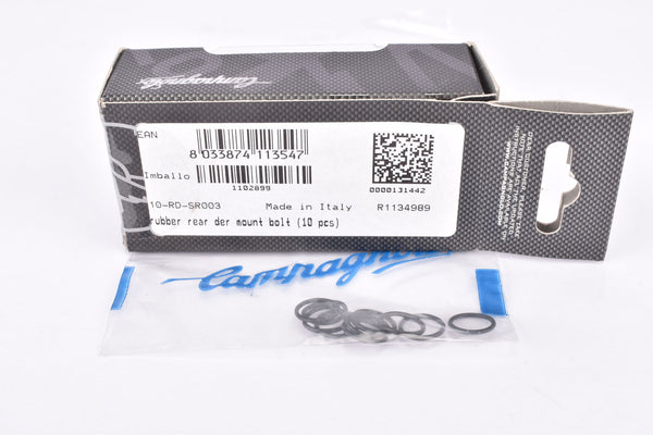 NOS/NIB Campagnolo Super Record #10-RD-SR003 (10 pcs) Rubber Ring for Rear Derailleur Mounting Bolt from the 2010s