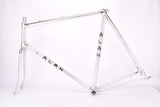 Silver anodized Alan Mod. Super Record Strada vintage aluminum frame set in 61.8 cm (c-t) 60 cm (c-c) from 1980