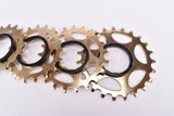 NOS/NIB Shimano Dura-Ace EX #FH-7260 " #CS-7200 " golden 6-speed Uniglide (UG) cassette with 13-23 teeth from the 1970s - 1980s