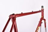 Red Cobus Jan van de Klundert (JK) vintage steel cyclocross bike frame set in 57 cm (c-t) / 55 cm (c-c) with Reynolds 531 tubing and Campagnolo dropouts