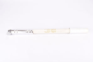 NOS White Silca Impero bike pump in 400-440mm from the 1970s / 1980s
