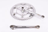Stronglight fluted 3-arm cottered steel crank set with 52/45 teeth in 170 mm from the 1960s - 1970s