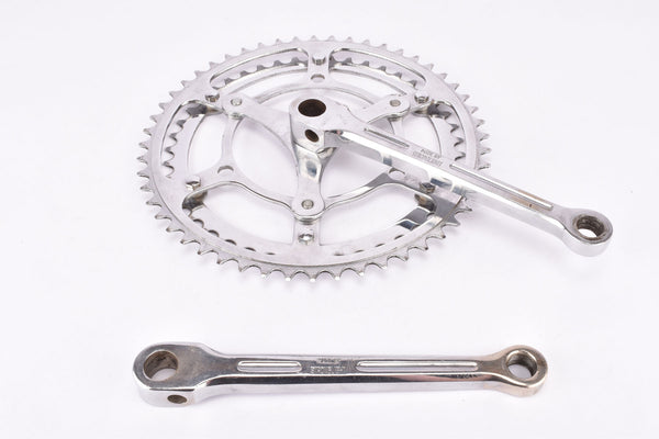 Stronglight fluted 3-arm cottered steel crank set with 52/45 teeth in 170 mm from the 1960s - 1970s