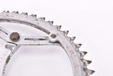 Smutny 2-arm double fluted cottered chromed steel crank set in 170 mm with Gnutti chainring in 48/51 teeth from the 1940s - 1950s (Zweiarm Kurbel)