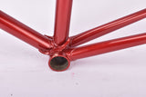 Red Cobus Jan van de Klundert (JK) vintage steel cyclocross bike frame set in 57 cm (c-t) / 55 cm (c-c) with Reynolds 531 tubing and Campagnolo dropouts