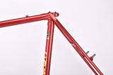 Red Cobus Jan van de Klundert (JK) vintage steel cyclocross bike frame set in 57 cm (c-t) / 55 cm (c-c) with Reynolds 531 tubing and Campagnolo dropouts