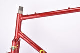 Red Cobus Jan van de Klundert (JK) vintage steel cyclocross bike frame set in 57 cm (c-t) / 55 cm (c-c) with Reynolds 531 tubing and Campagnolo dropouts