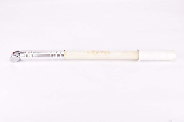 NOS White Silca Impero bike pump in 400-440mm from the 1970s / 1980s