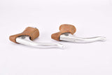 Campagnolo (Nuovo) Record Brake Lever set #2030 with Brown Shield Logo hoods from the 1980s