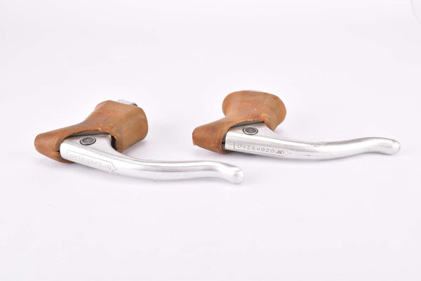 Campagnolo (Nuovo) Record Brake Lever set #2030 with Brown Shield Logo hoods from the 1980s