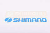NOS Shimano Shop Sticker Set in 235 x 35 mm (blue and white) from the 1970s - 80s