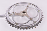 NOS Diamant 167 fluted three arm cottered chromed steel crank set with 51/48 teeth in 170mm and BSA Bottom Bracket in 138mm