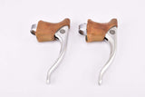 Campagnolo (Nuovo) Record Brake Lever set #2030 with Brown Shield Logo hoods from the 1980s
