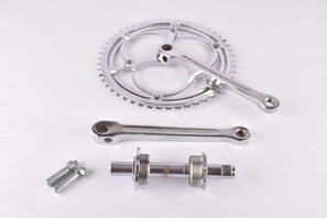 NOS Diamant 167 fluted three arm cottered chromed steel crank set with 51/48 teeth in 170mm and BSA Bottom Bracket in 135mm