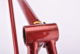 Red Cobus Jan van de Klundert (JK) vintage steel cyclocross bike frame set in 57 cm (c-t) / 55 cm (c-c) with Reynolds 531 tubing and Campagnolo dropouts