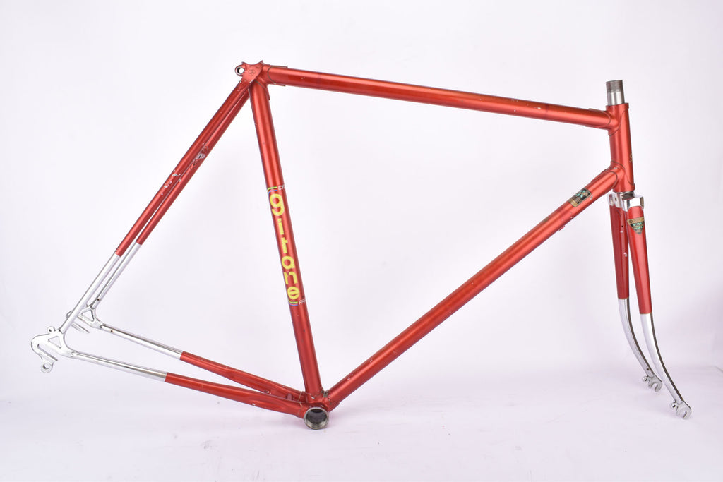 Red Cycles Gitane Super Olympic vintage steel road bike frame set