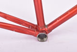Red Cycles Gitane Super Olympic vintage steel road bike frame set in 56 cm (c-t) / 54 cm (c-c) with Reynolds 531 tubing and Campagnolo dropouts from 1974
