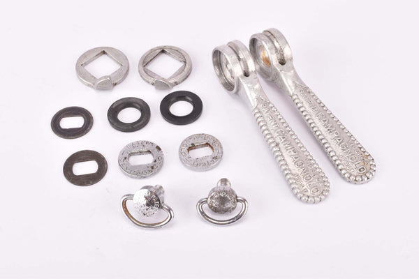 Campagnolo Record / Super Record #1014 (#1013/5 & #1013/6) braze-on Gear Lever Shifter Set from the 1970s