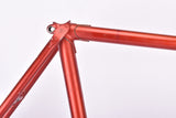 Red Cycles Gitane Super Olympic vintage steel road bike frame set in 56 cm (c-t) / 54 cm (c-c) with Reynolds 531 tubing and Campagnolo dropouts from 1974