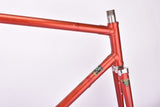Red Cycles Gitane Super Olympic vintage steel road bike frame set in 56 cm (c-t) / 54 cm (c-c) with Reynolds 531 tubing and Campagnolo dropouts from 1974