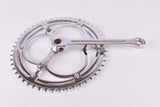 NOS Diamant 167 fluted three arm cottered chromed steel crank set with 51/48 teeth in 170mm and BSA Bottom Bracket in 135mm
