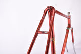 Red Cycles Gitane Super Olympic vintage steel road bike frame set in 56 cm (c-t) / 54 cm (c-c) with Reynolds 531 tubing and Campagnolo dropouts from 1974