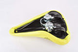 Neon Yellow Iscaselle Mountain, Springloaded MTB Saddle from the 1980s / 1990s