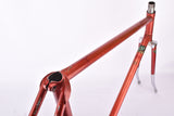 Red Cycles Gitane Super Olympic vintage steel road bike frame set in 56 cm (c-t) / 54 cm (c-c) with Reynolds 531 tubing and Campagnolo dropouts from 1974