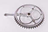 NOS Diamant 167 fluted three arm cottered chromed steel crank set with 51/48 teeth in 170mm and BSA Bottom Bracket in 135mm