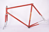 Red Cycles Gitane Super Olympic vintage steel road bike frame set in 56 cm (c-t) / 54 cm (c-c) with Reynolds 531 tubing and Campagnolo dropouts from 1974