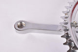 NOS Diamant 167 fluted three arm cottered chromed steel crank set with 51/48 teeth in 170mm and BSA Bottom Bracket in 135mm