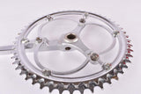 NOS Diamant 167 fluted three arm cottered chromed steel crank set with 51/48 teeth in 170mm and BSA Bottom Bracket in 135mm